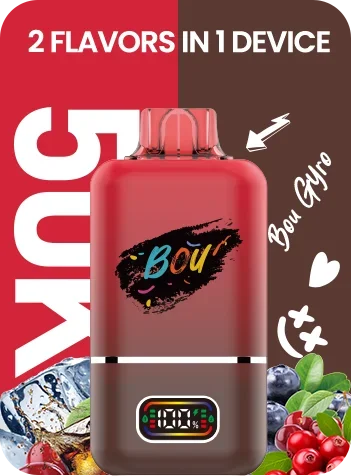 Bou Gyro 50.000 caladas – vaper desechable dos sabores en uno: Cherry Cola y Blueberry Cranberry Cherry