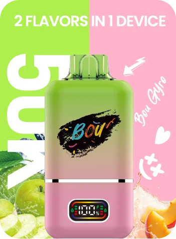Bou Gyro 50.000 caladas – vaper desechable dos sabores en uno: Double apple y Juicy Peach
