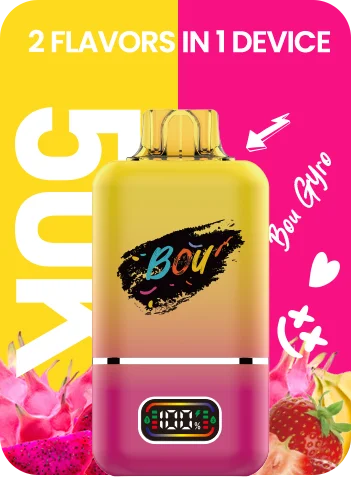 Bou Gyro 50.000 caladas – vaper desechable dos sabores en uno: Dragon Fruit y Srawberry Banana Dragon Fruit