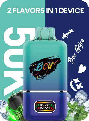 Bou Gyro 50.000 caladas – vaper desechable dos sabores en uno: Red bull y Mint Ice