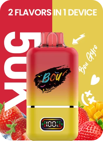 Bou Gyro 50.000 caladas – vaper desechable dos sabores en uno: Strawberry Ice y Strawberry Mango