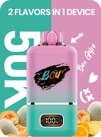 Bou Gyro 50.000 caladas – vaper desechable dos sabores en uno: Triple Melon y Melon Pineapple Orange