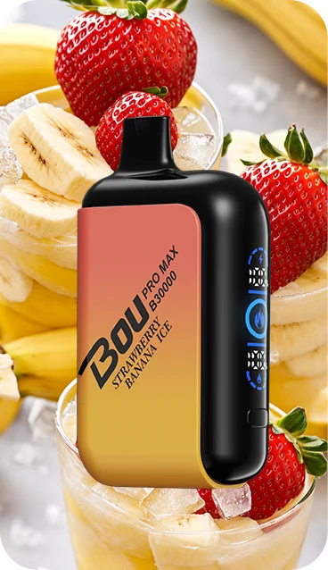 Bou Pro Max 30.000 caladas – vaper desechable sabor Strawberry Banana - vapers desechables al por mayor