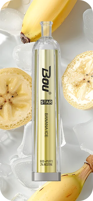 Bou star 600 caladas - comprar vaper pequeño desechable España sabor banana ice