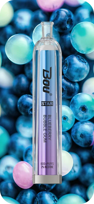 Bou star 600 caladas - comprar vaper barato - sabor blueberry bubblegum