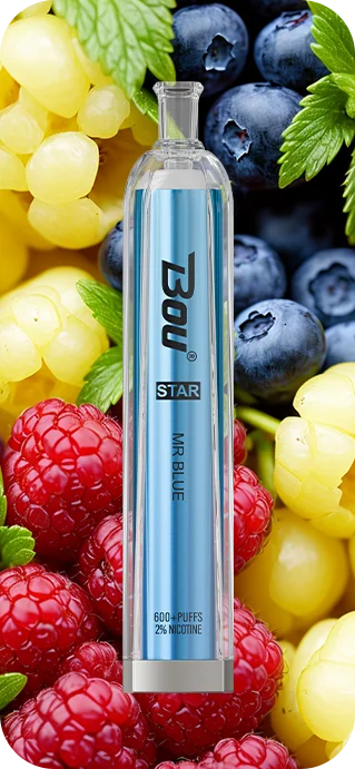 Bou star  600 caladas - vaper desechable España sabor Mr blue