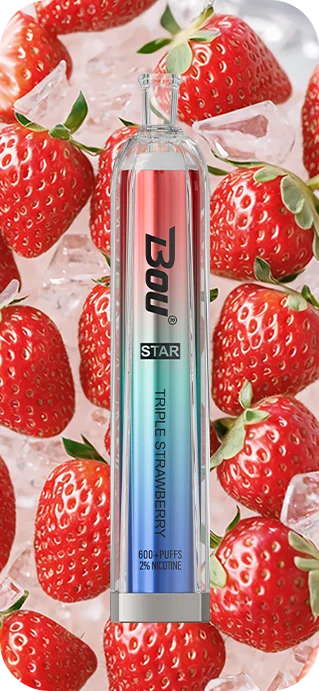 Bou star 600 caladas - comprar vapers desechables de fresa
